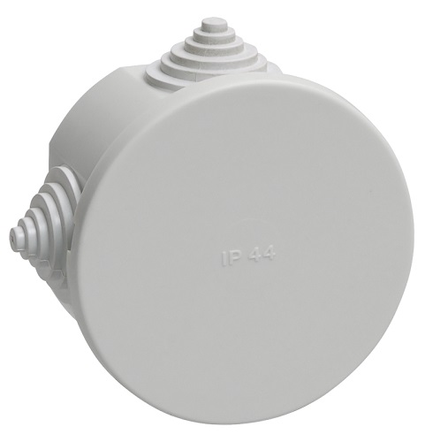 Коробка распред. о/п 75х40 IP44 СЕРАЯ 4 сальника КМ41237 IEK (60)
