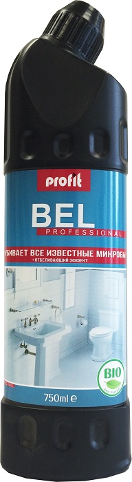Средство для мойки раковин, унитазов и др. Profit Bel 0.75л. (20шт/кор.)