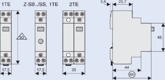 Импульсное реле Z-S24/WW (2 перекидных контакта 230v)