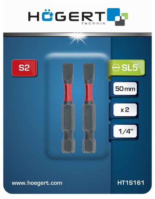 Биты ударные SL5 50мм (2 шт.) HOEGERT