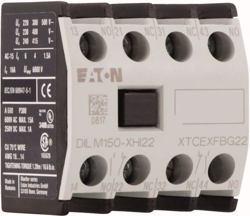 Дополнительный контакт DILM150-XHI22  (2 н.р. + 2 н.з.)