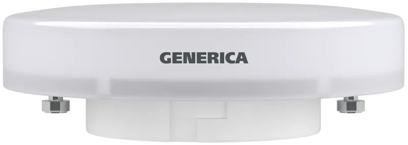 Лампа LED T80 GX53 3000К 8Вт 800Lm GENERICA