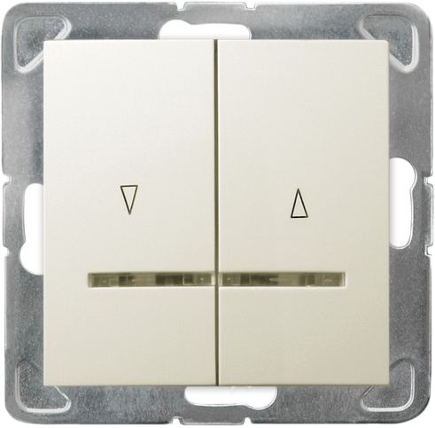 Выключатель LP-7YS/M/27 1006 для жалюзи с подсветкой (без рамки)