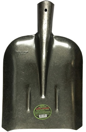 Лопата совковая СРС-1 с ребрами жесткости (рельсовая сталь) б/ч Green Revolution
