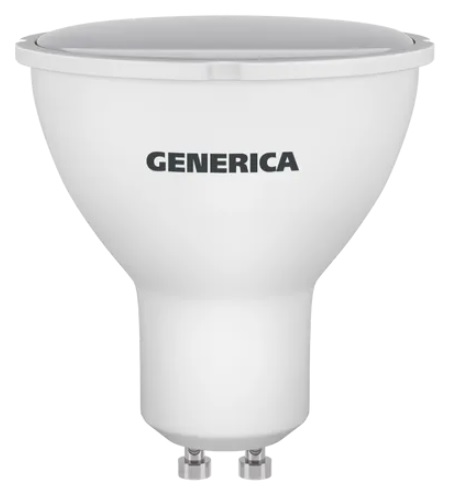 Лампа LED PAR16 GU10 3000К 10Вт 1000Lm GENERICA