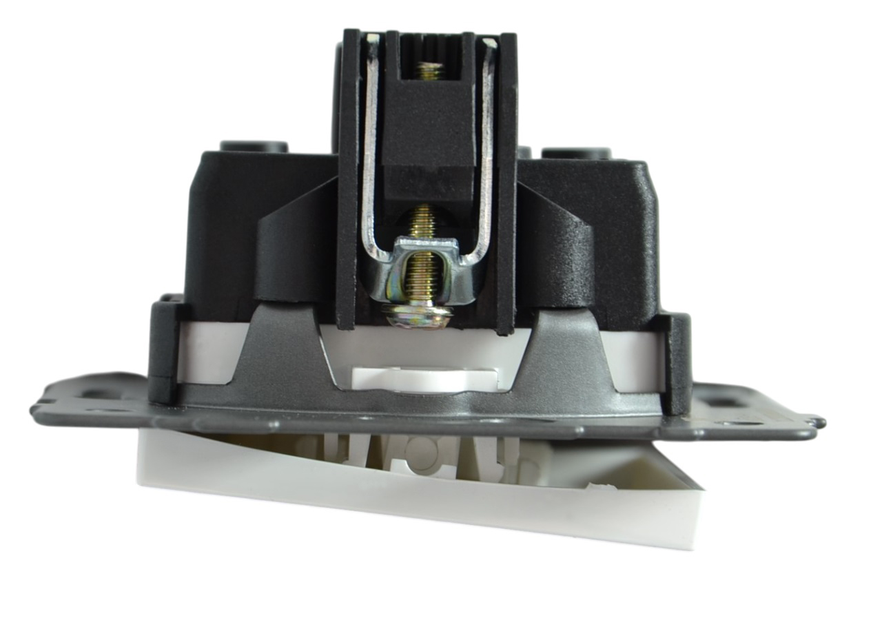 Выключатель проходной 1-кл. белый A-003W "Aura" AWSproducts