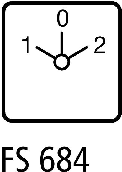 Переключатель щитовой T3-2-8211/Z (32A, 1-0-2) 2-pol