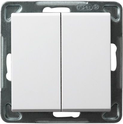 Выключатель LP-10R/m/00 1076 2 кл. лестничный (без рамки)
