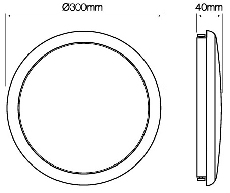 Светильник LED ЖКХ PRIME LUNAR 22W 1870Lm 4000K IP65 круг с датчLedline