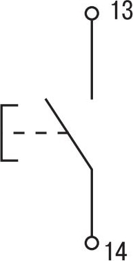 Кнопка LA167-BAF21 d=22мм 1но чёрн.н IEK