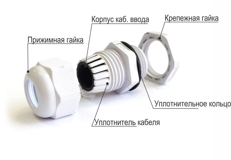 Сальник PG 42 пластик (32-38мм) IP68 серый ГОФРОМАТИК