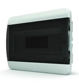 Щит встраиваемый BVK 40-12-1 12 мод. IP41, прозрачная черная дверца (290*240*102)