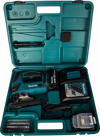 Аккумуляторный лобзик  DJV180RFE 18В, Li-ion 2x3Ач, 2600об/мин, ход 26мм, 2.8кг, чемодан, ЗУ Makita