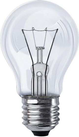Лампа прозр. А19  40W E-27  220-230V (Elux) (уп. 100шт.)