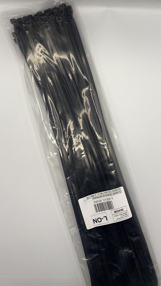 Хомут 3,6*400 чёрный UV нейлон (100шт) (L-ON), уп