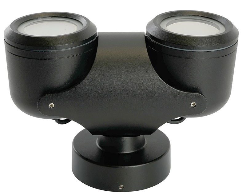 Светильник садово-парковый 220-240В 2*GU10 DH1502, черный (на стену) Feron