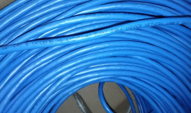 Кабель RIPO Plus UTP cat 6е НГ(В) 4*2*Plus 0,54 Cu Indoor(КСВПВ-cat6) синий