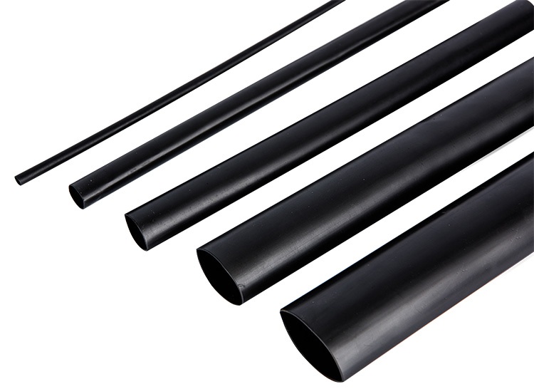 Трубка термоусаживаемая  RPKH1 40/16x1-C (чёрная) (на клеевой основе), 1метр.