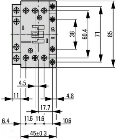 Контактор DILM32-10 (230v;50Гц;I-32А; 15КВт)+1н.р.