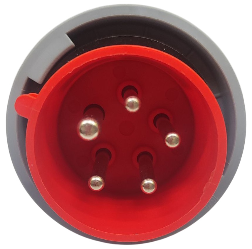 Вилка переносная 16A 5п (3P+PE+N) SLN-0152 IP67, 380В, AWSPRODUCTS