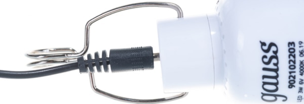 Лампа Gauss Led A60 3W 130lm 4000K с солнечной панелью 1/40