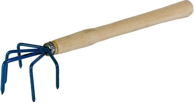 Рыхлитель 5-ти зубый с деревянной ручкой Р-5-1(с) (1Э)