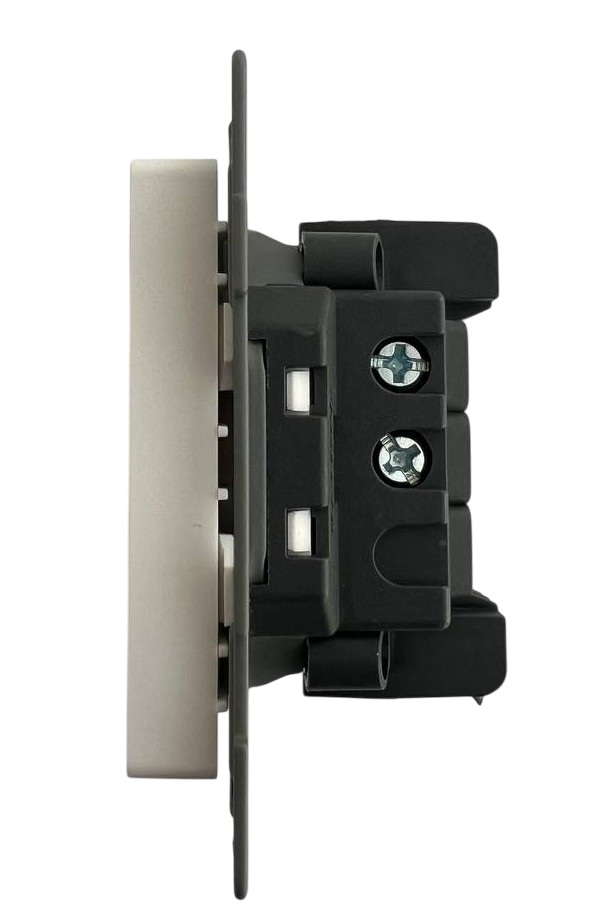 Выключатель проходной 1-кл. белый U1A-001-2 SoftTouch "Uno" AWSproducts