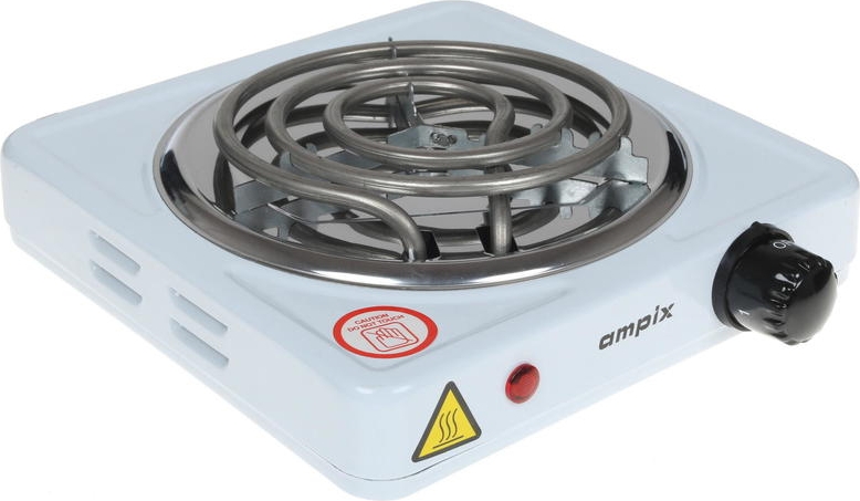 Плитка электрическая AMPIX  AMP-8005 с 1 тэном спираль 1кВт 1/12