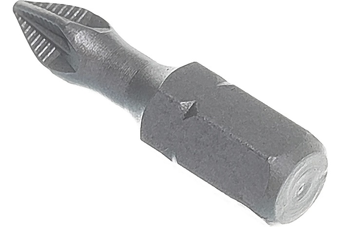 Бита 1/4" Pz1х25мм магнитная (2 шт) Quadro Torsion