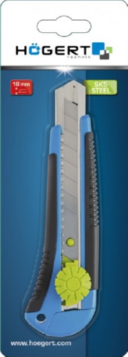 Нож с отлам-ся лезвием 18 мм, поворотная блокировка, 3 лезвия SKS HOEGERT