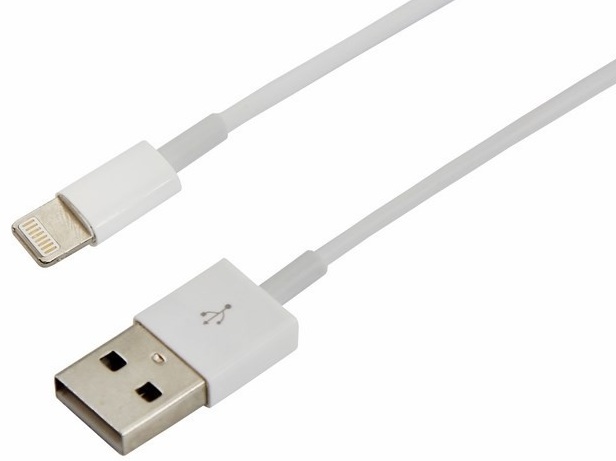 USB Кабель 8pin белый  REXANT