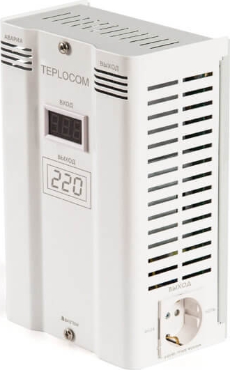 Стабилизатор фазоинверторный TEPLOCOM ST-400 INVERTOR 350VA Uвх. 90…300В(с индикатором)