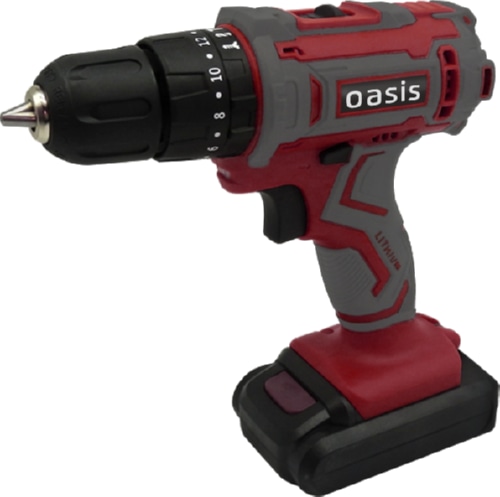 Аккумуляторный шуруповерт Oasis ASU-18S (J) (18В,2Ah Li-Ion*2шт,32Нм)