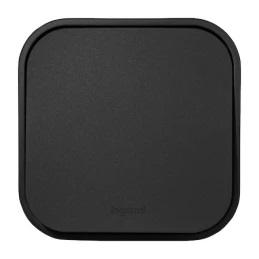 Выключатель ОУ проходной 1-кл. Черный Quteo LEGRAND