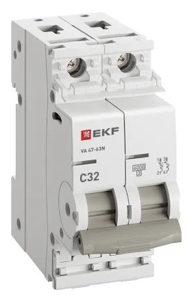 Автоматический выключатель ВА 47-63N C32/2 6кА Proxima EKF
