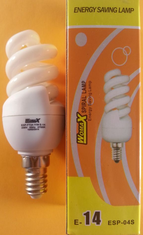 Лампа ESP-FT2A  11W (E-14) 2700K Womax (100шт.) уценка, гарантия не действует