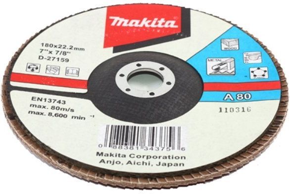 Шлиф. диск лепестковый 180 A60 (D-27349) Makita