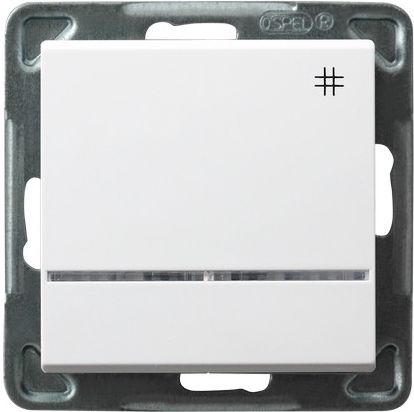Выключатель LP-4RS/m/00 1071 проходной с подсветкой (без рамки)
