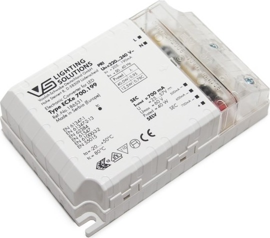 Драйвер ECXe700.199 (500-700mA, Vout:25-57)Wmax-40W
