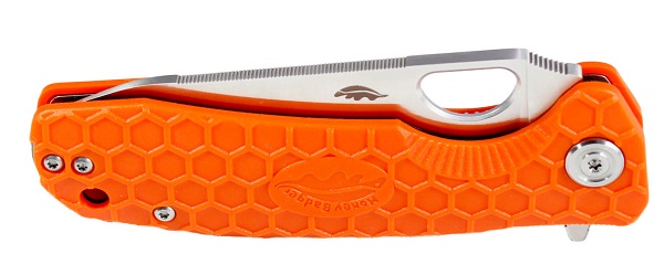 Нож Honey Badger Leaf L (HB1293) с оранжевой рукоятью