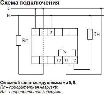 Реле тока приоритетное PR-615 (более 16А, регулир. 4-30А) F&F