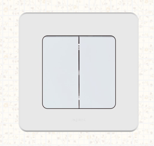 Выключатель 2-кл. Белый INSPIRIA LEGRAND