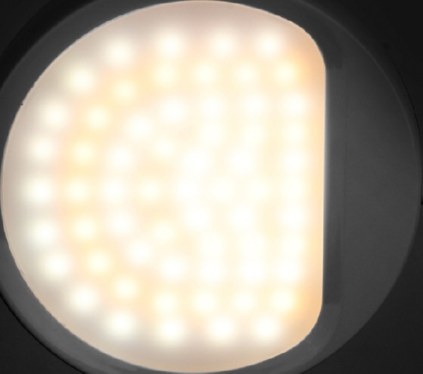 Светильник настольный KD-828 C01 белый LED (6.5 Вт,230В, 360лм,сенс.,рег.ярк ,CCT,RGB-ночник "Звездн