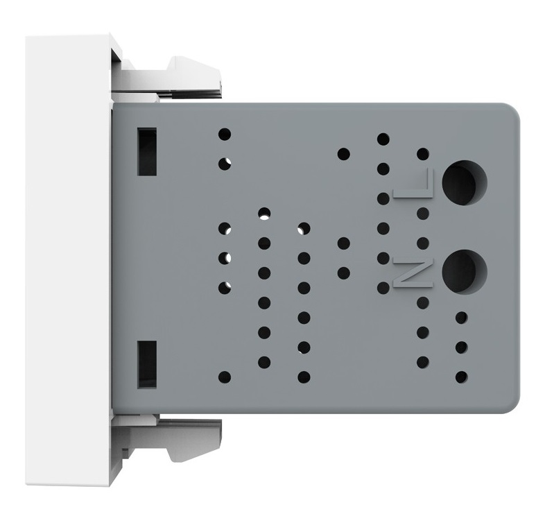 Розетка USB с блоком питания 2.1А 5В Livolo, цвет белый (механизм)