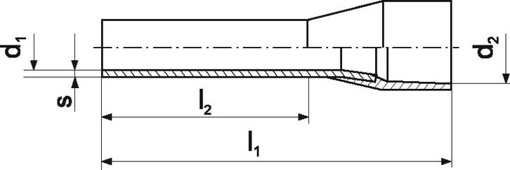 Кабельный наконечник TE 1,5-10 (упак.-100шт.)