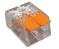 Клемма рычажковая 2 отверстия 0,2-4,0 32А SN-221412 (100шт) AWSPRODUCTS