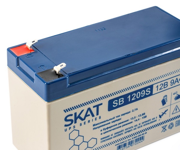 Аккумуляторная батарея SKAT SB 1209S (12В 9Ач) Iзар. 2,6 А