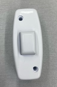 Кнопочный выключатель на шнур/накладной, белый