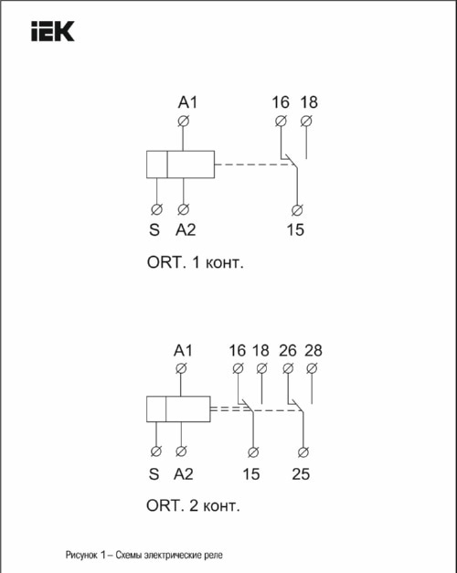 Реле циклическое ORT-S1 1пер.. 12-240 В AC/DC IEK