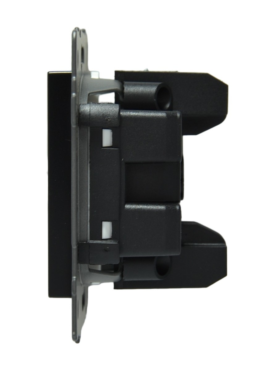 Выключатель звонка 1-кл. чёрный A-005B "Aura" AWSproducts